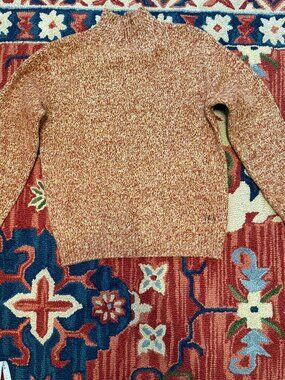 Uniqlo x JW Anderson Men's Orange/Brown Mock Neck Sweater Size S
